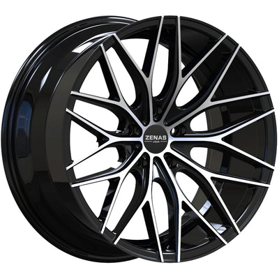 Zenas ZW10 Black Machined Wheel
