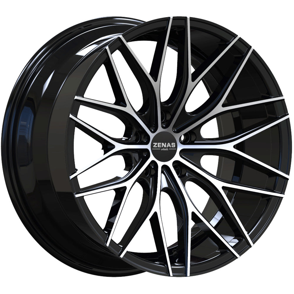 Zenas ZW10 Black Machined Wheel
