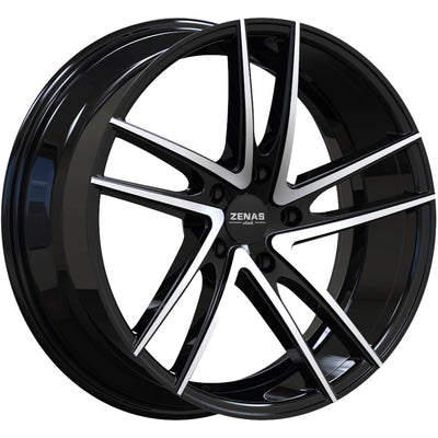 Zenas ZW11 Black Machined Wheel