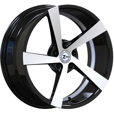 Zenas ZW15 Black Machined Wheel