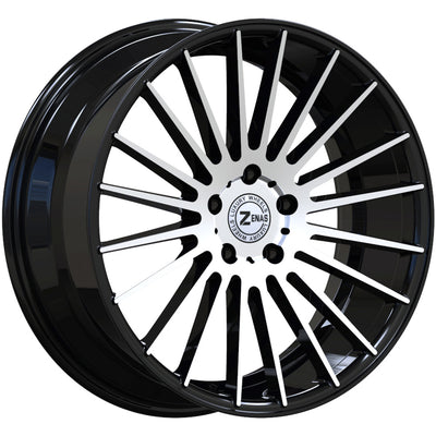 Zenas ZW17 Black Machined Wheel