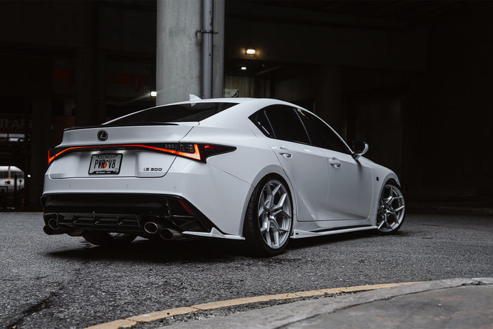 Blaque Diamond BD-F25 Silver wheels on Lexus IS500