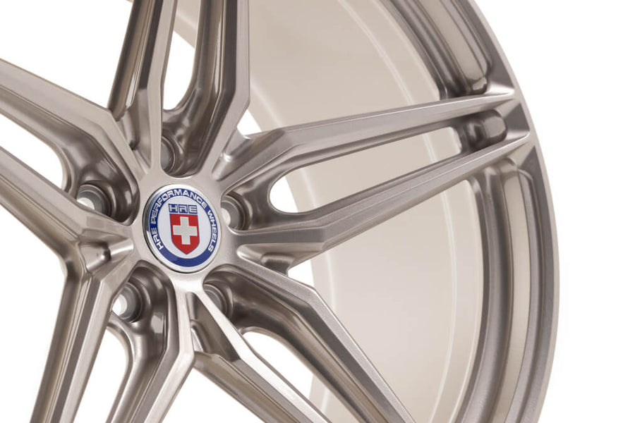 HRE P107SC forged wheel on HRE P107SC IN Gloss White Gold