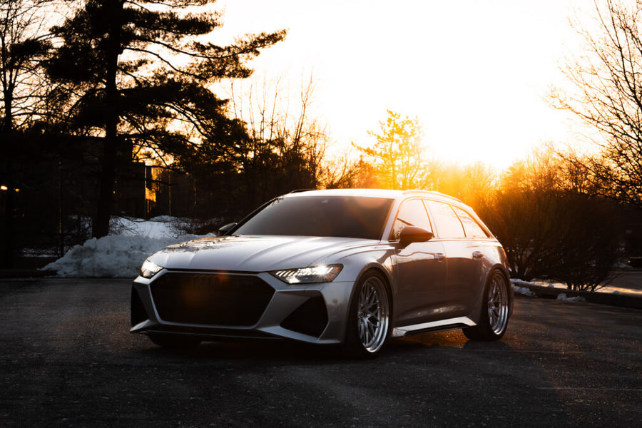 HRE 520 forged wheel on Audi RS 6 ON HRE 520 IN Frozen Polished Clear Polished Clear