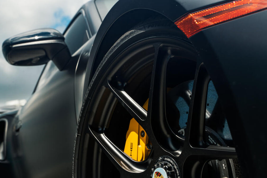 HRE R101 Lightweight forged wheel on Porsche 992 Turbo S Black