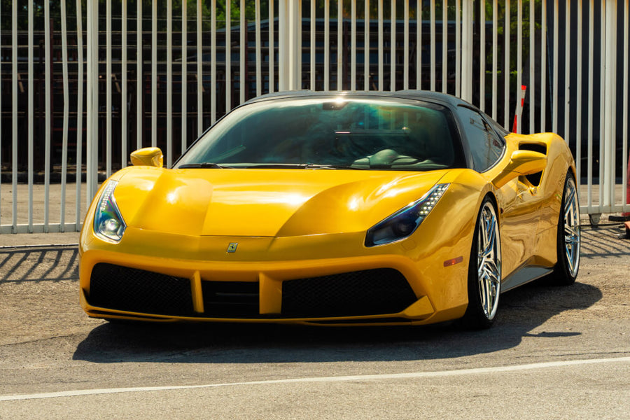 HRE S107SC forged wheel on Ferrari 488 Spider