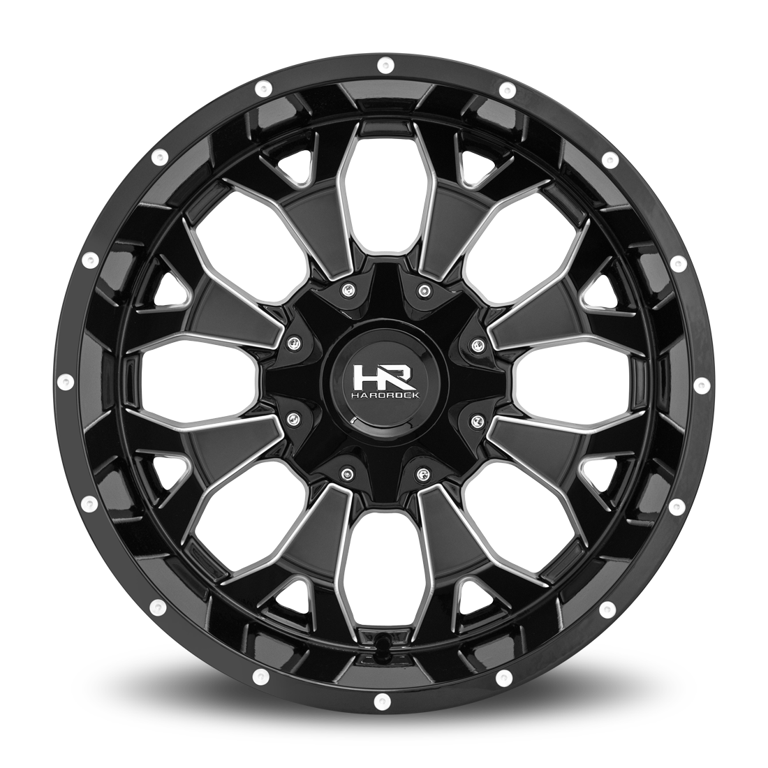 Hardrock Offroad H711 20x9 0mm Gloss Black Milled