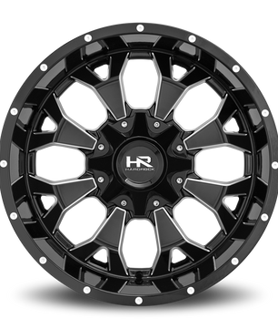 Hardrock Offroad H711 20x9 0mm Gloss Black Milled