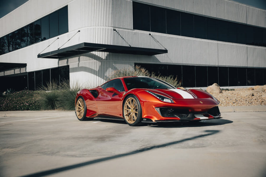 HRE P104SC forged wheel on Ferrari 488 Pista