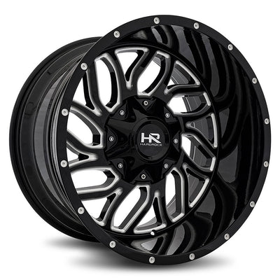 Hardrock H707 DESTROYER Black/Machined wheel
