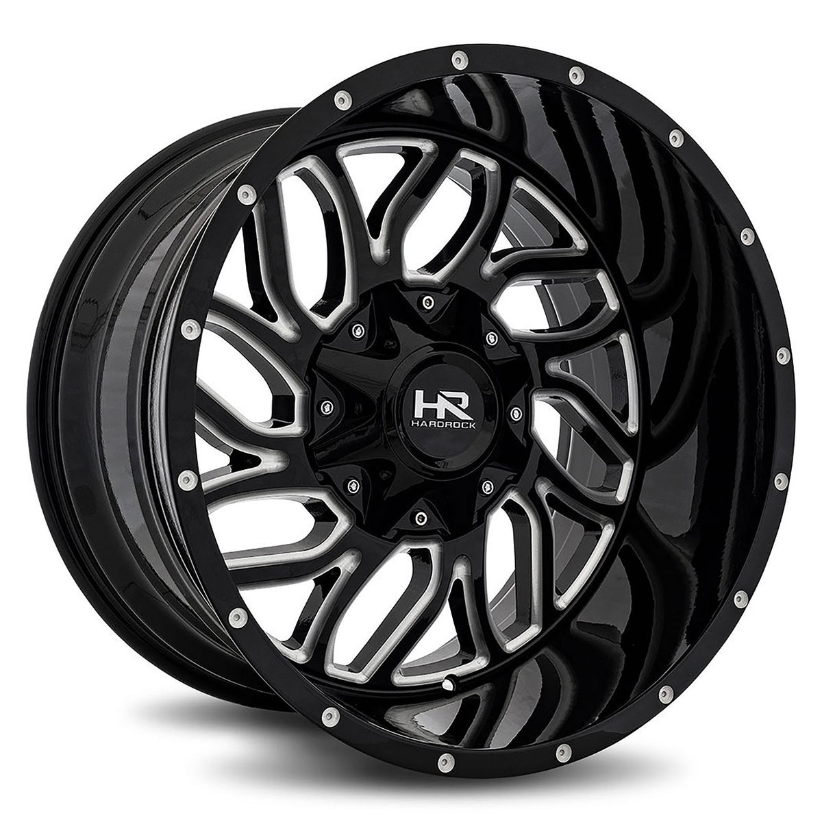 Hardrock H707 DESTROYER Black/Machined wheel