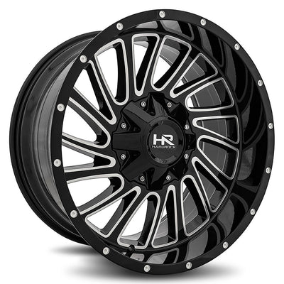 Hardrock H708 OVERDRIVE Black/Machined wheel