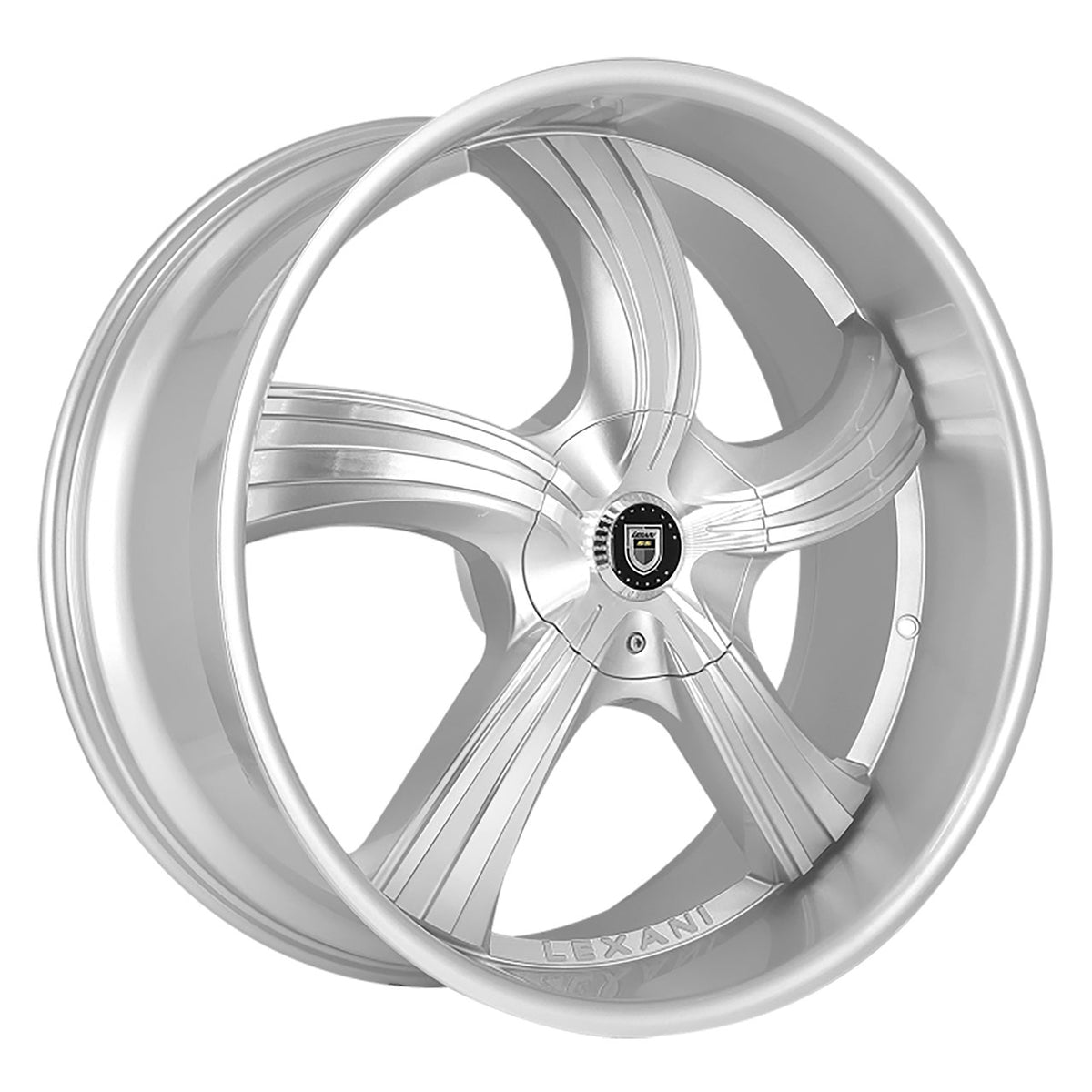 Lexani CINCO CVR Silver/Machined wheel