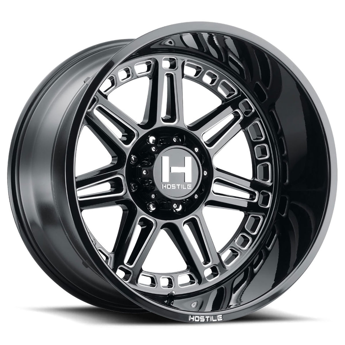 Hostile H124 LUNATIC Black/Milled wheel