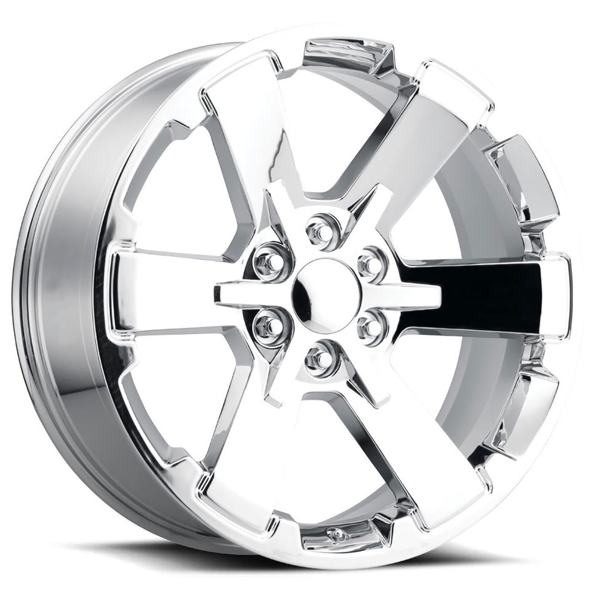 Factory Reproductions FR45 GMC DUEL 6 Chrome wheel