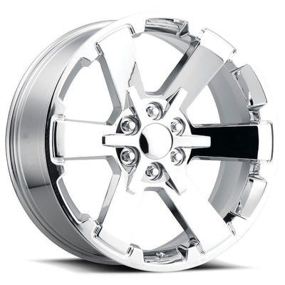 Factory Reproductions FR45 GMC DUEL 6 Chrome wheel