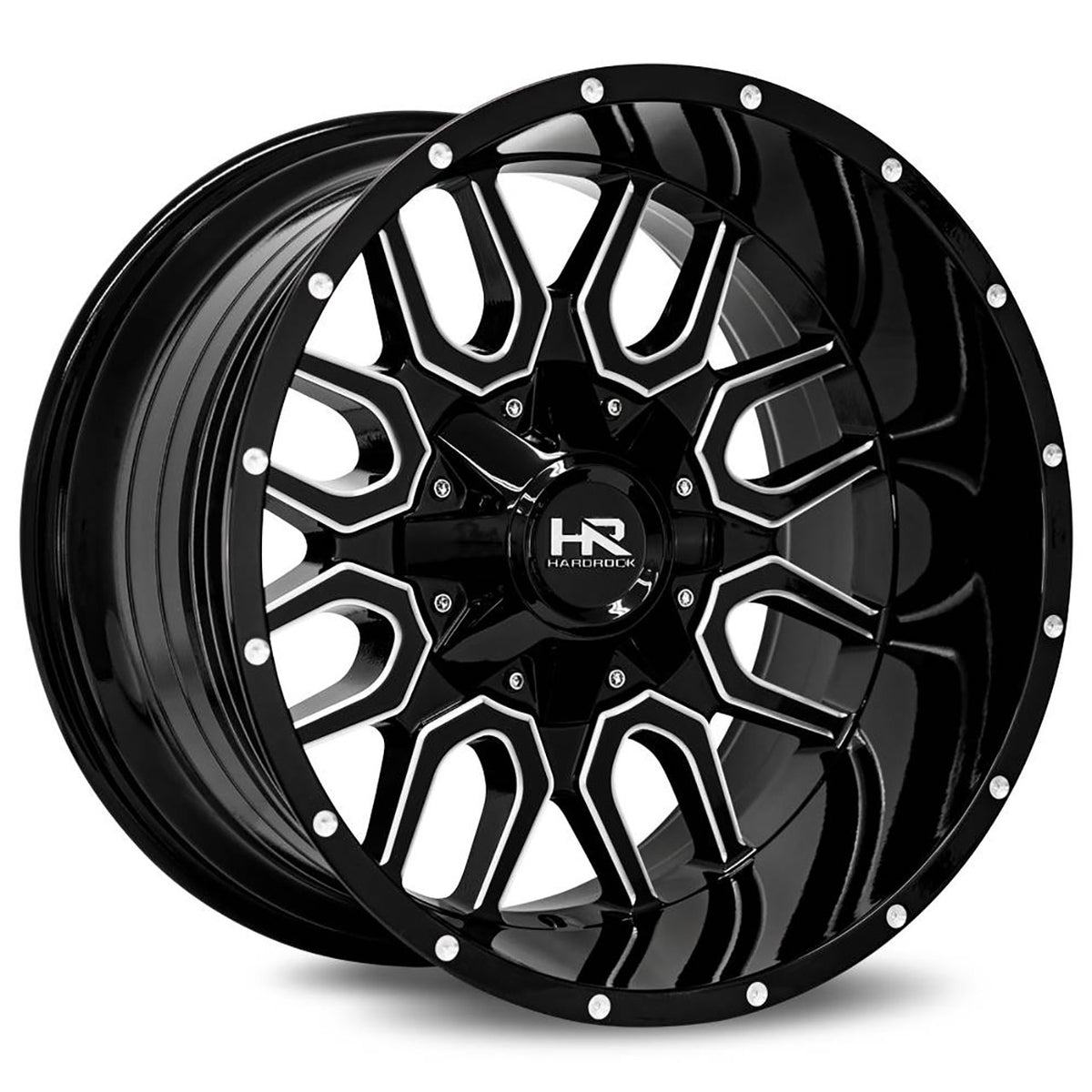 Hardrock H709 COMMANDER Black/Machined wheel