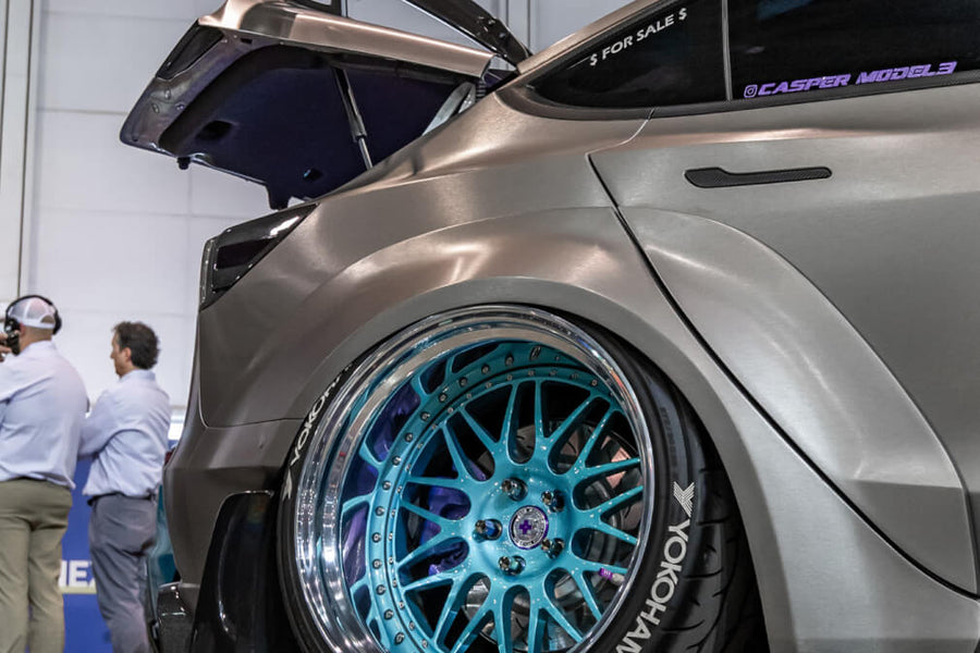 HRE 540 forged wheel on Tesla Model 3