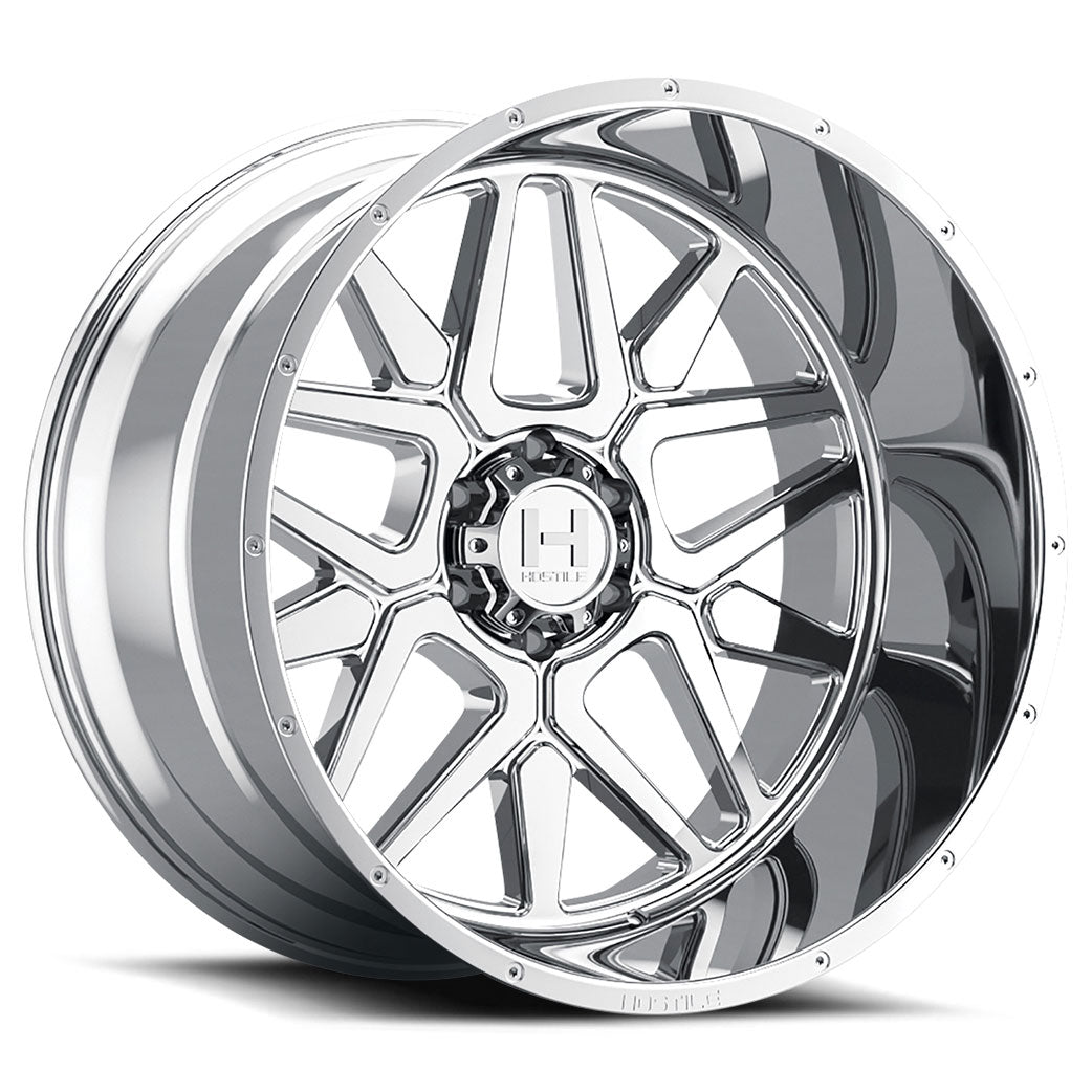 Hostile H128 DIABLO Chrome wheel