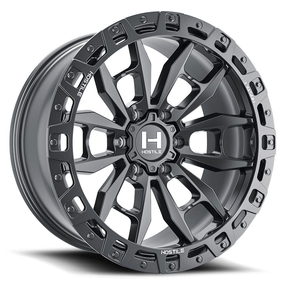 Hostile H130 CRANDON-6 Black wheel