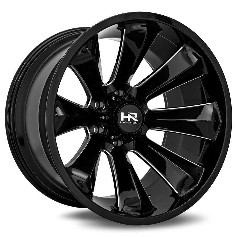 Hardrock H506 XPLOSIVE XPOSED Black/Machined wheel