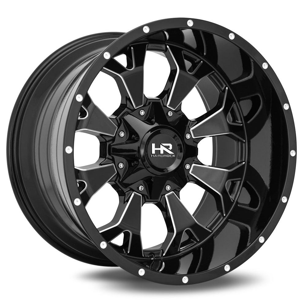Hardrock H711 DEVASTATOR Black/Machined wheel
