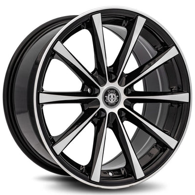 Curva Concepts C10N Black/Machined wheel