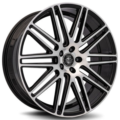 Curva Concepts C50 Black/Machined wheel