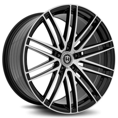 Curva Concepts CFF50 Black/Machined wheel