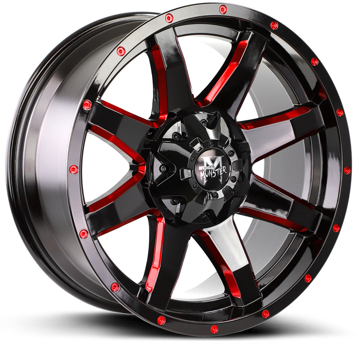 Off-Road Monster M08 Black/Red wheel