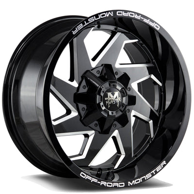 Off-Road Monster M09 Black/Machined wheel