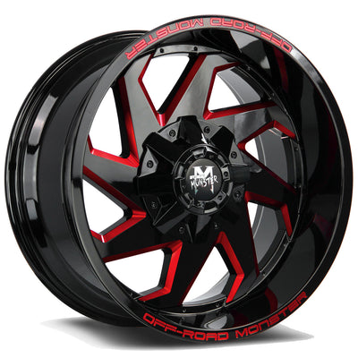 Off-Road Monster M09 Black/Red wheel
