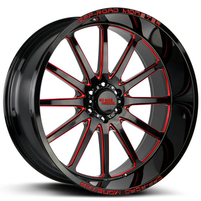Off-Road Monster M26 Black/Red wheel