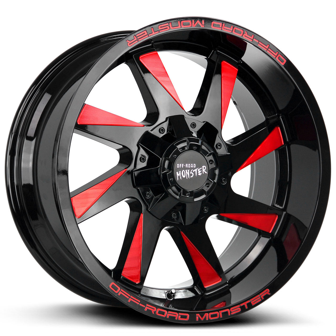 Off-Road Monster M80 Gloss Black w/CNC Red Tinted Clear