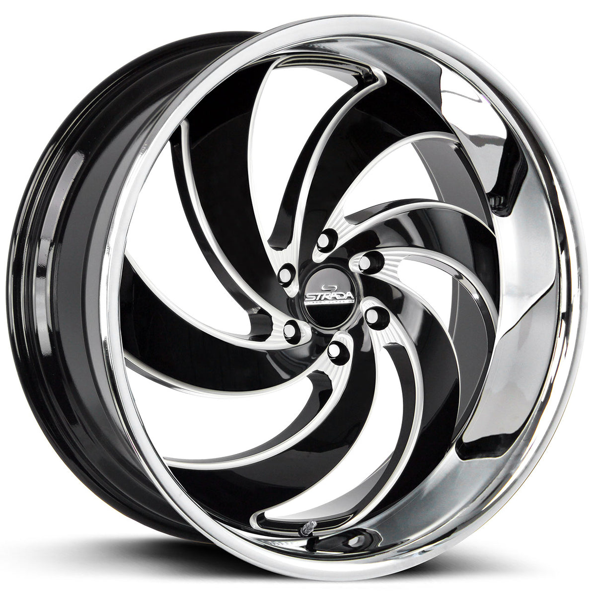 Strada Street Classics RETRO 6 Black/Machined/Chrome wheel