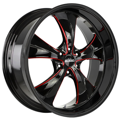 Strada Street Classics OLD SKOOL Black/Red wheel