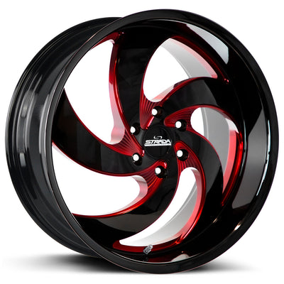 Strada RETRO 5 Black/Red wheel