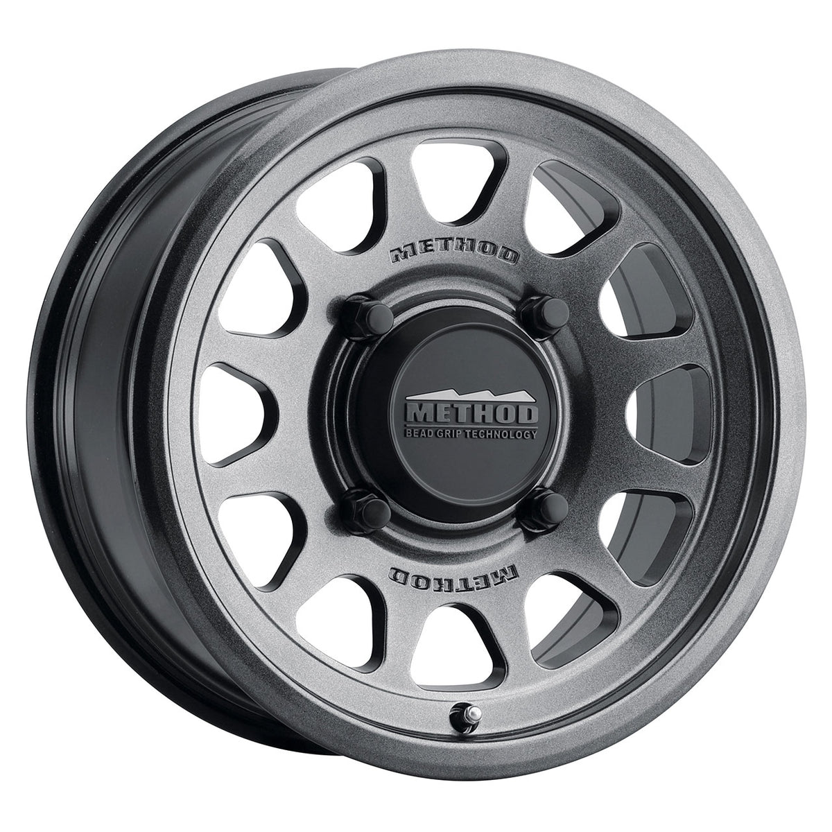 Method Race Wheels MR414 BEAD GRIP Graphite/Gray wheel