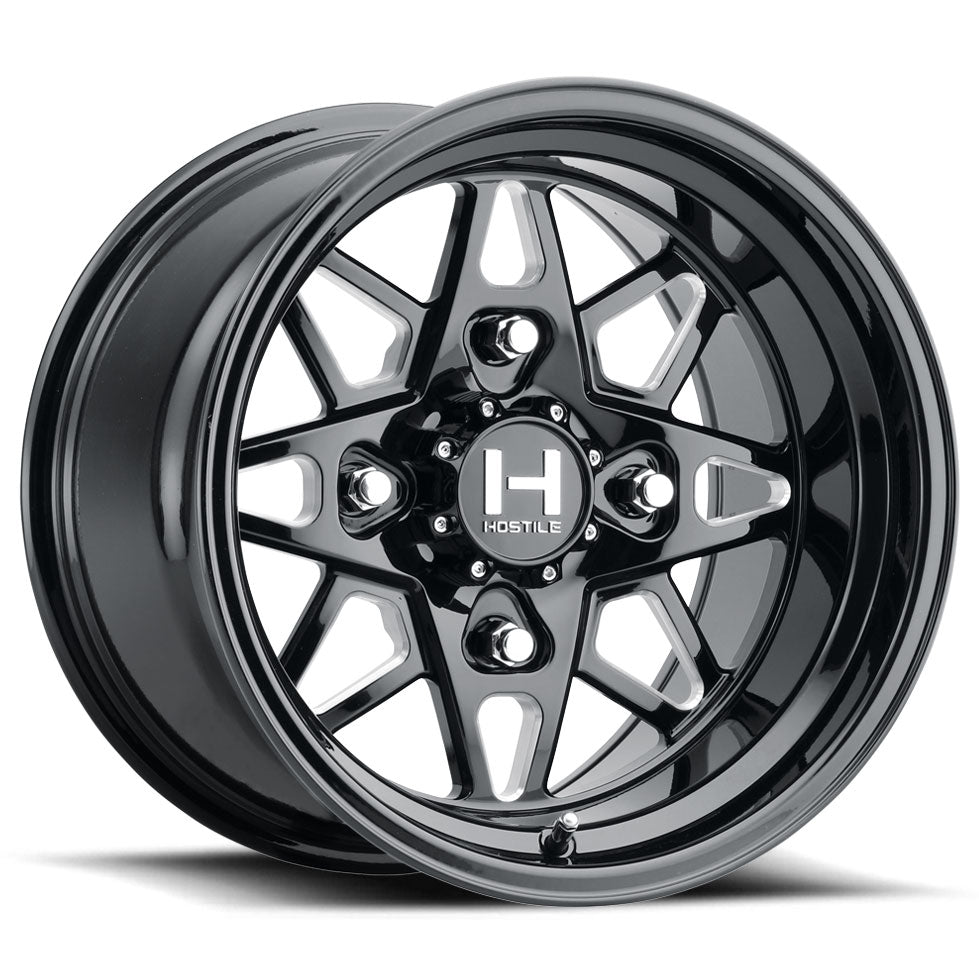 Hostile Forged HF14 UTV Black/Machined wheel
