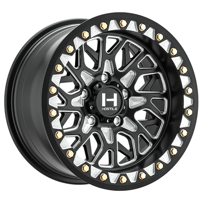 Hostile H333 RIDGECREST UTV Black/Machined wheel