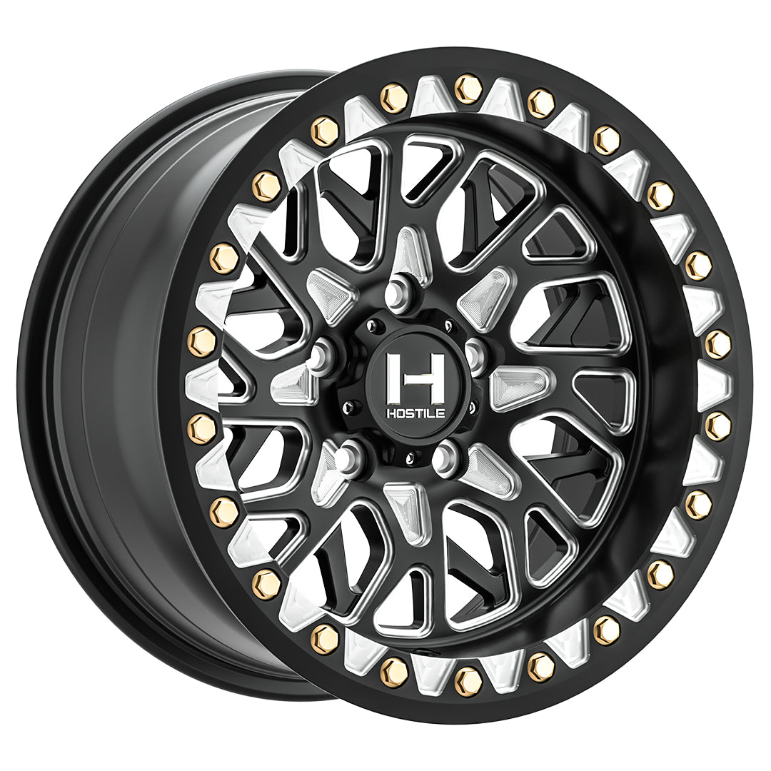 Hostile H333 RIDGECREST UTV Black/Machined wheel