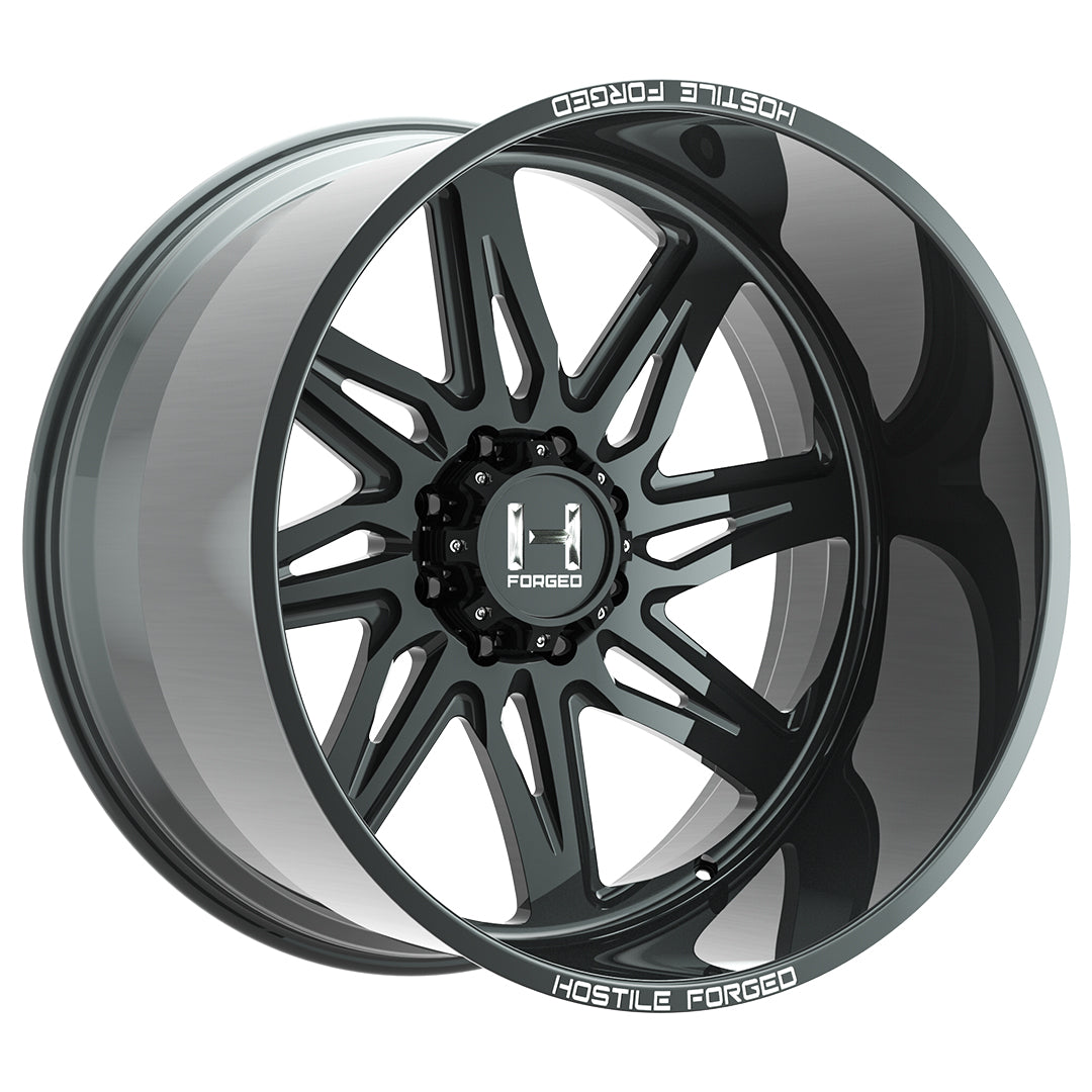Hostile Forged HF07 TOMAHAWK Black wheel