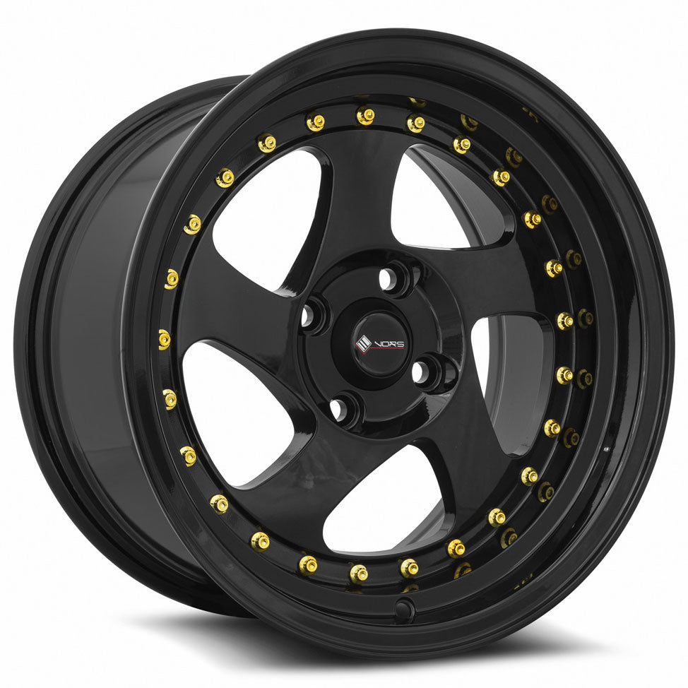 Vors VR2 All Black Gold Rivet