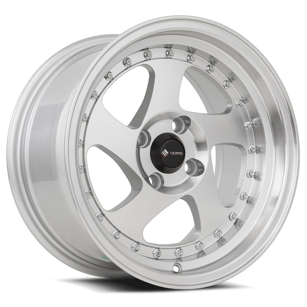 Vors VR2 Silver Machine Face Lip Chrome Rivet
