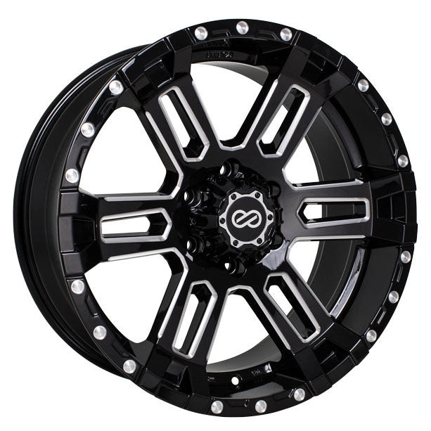 Enkei COMMANDER Black/Machined wheel