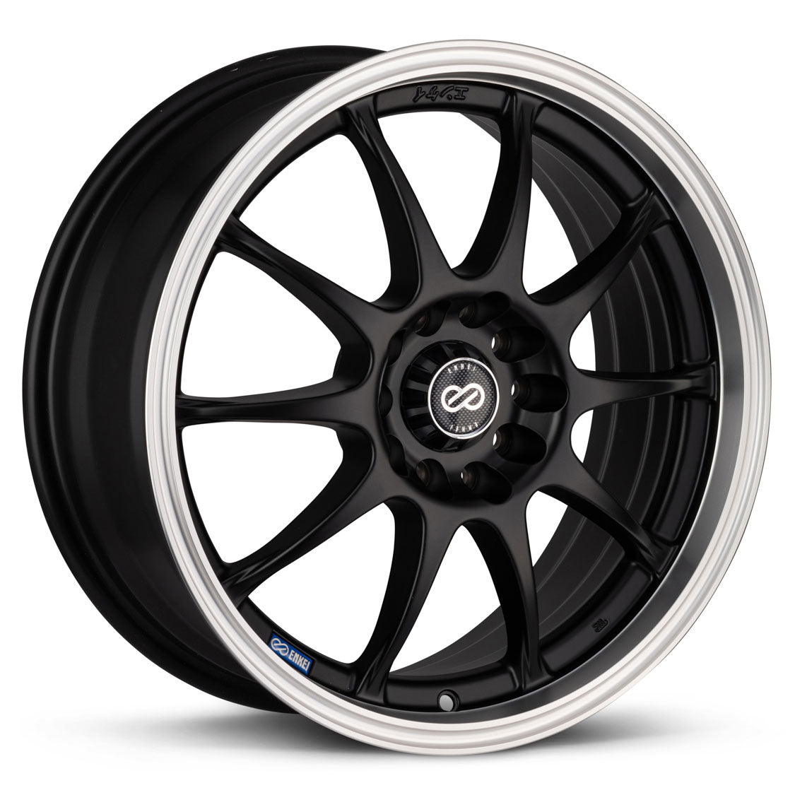 Enkei J10 Matte Black Center / Machined Lip