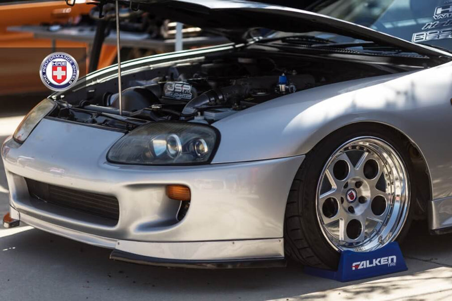 HRE 454 forged wheel on Toyota Supra