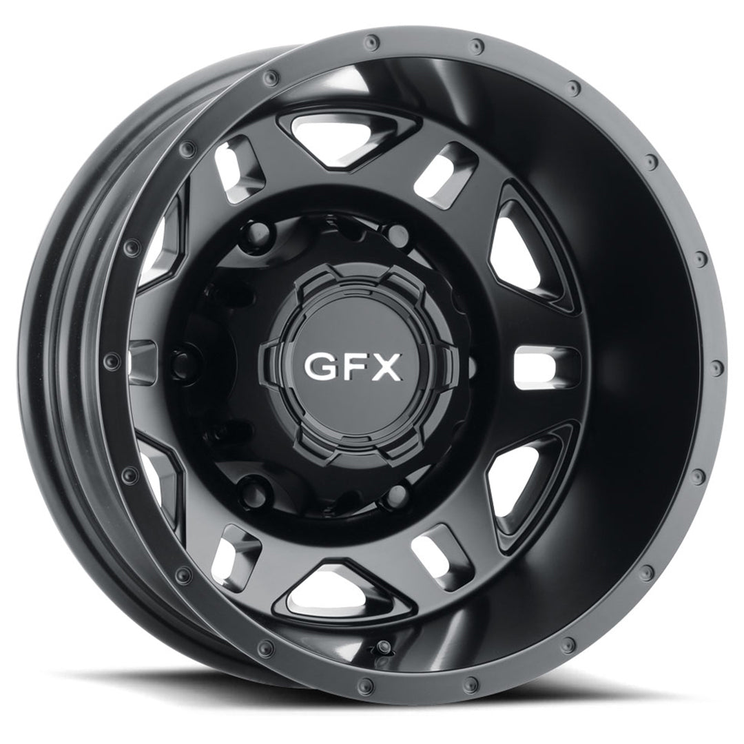 G-FX MV2 DUALLY REAR Black wheel