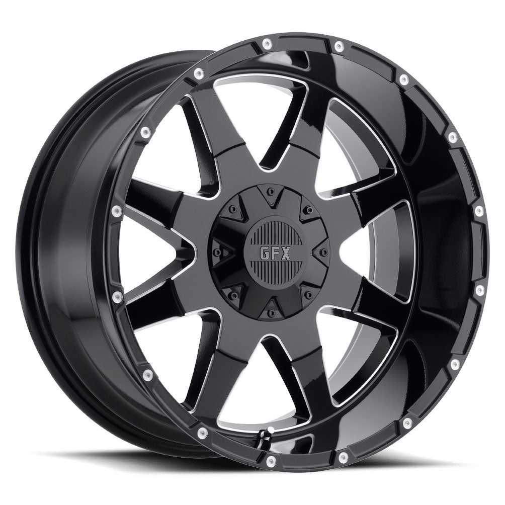 G-FX TR12 Black/Milled wheel
