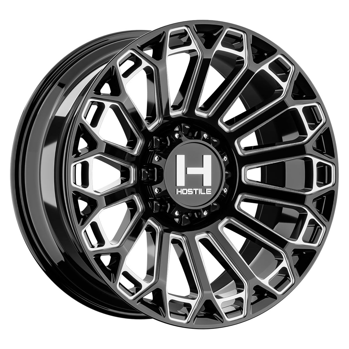 Hostile H142 WARRIOR Black/Milled wheel